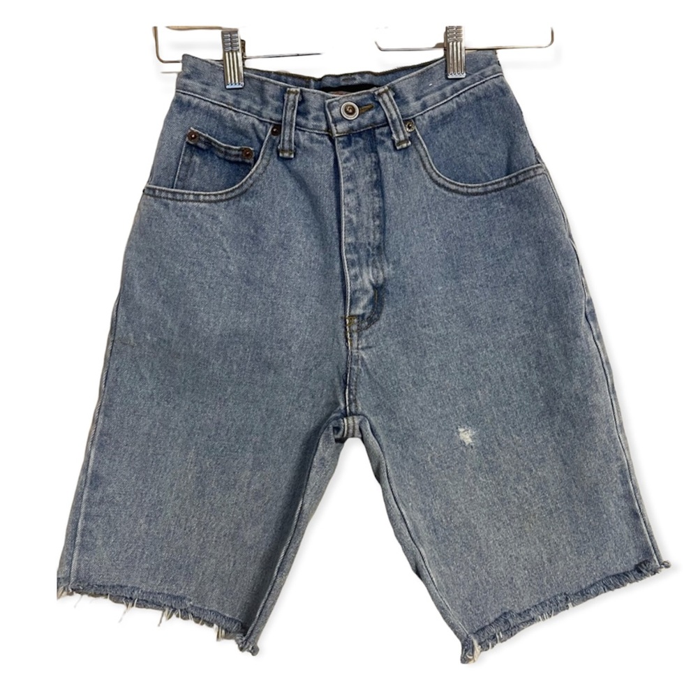 Vintage 90s High Waisted Denim Bermuda Shorts